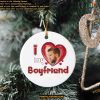Boyfriend Love Ornament Custom Photo Christmas, Couple's First Xmas Gift