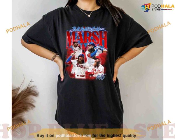 Brandon Marsh Bootleg 90s Concert Baseball Shirt