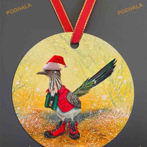 Buddy the Birding Roadrunner Ornament, Funny Christmas Ornaments