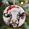 COW-Themed Christmas Ornament, Family Christmas Tree Ornaments