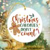Calories Don't Count Christmas Ornament, Family Tree Decoration