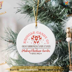 Candy Cane Christmas Ornament, Friends Christmas Ornaments