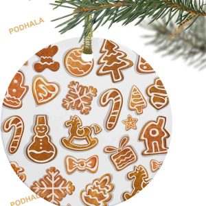 Cartoon Gingerbread Christmas Ornaments Funny Christmas Ornaments