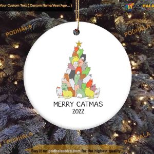 Catmas 2023 Festive Ornament, Friends Christmas Ornaments