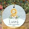 Celebrate Baby's Debut Xmas, Customized Family Ornament