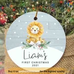Celebrate Baby's Debut Xmas, Customized Family Ornament