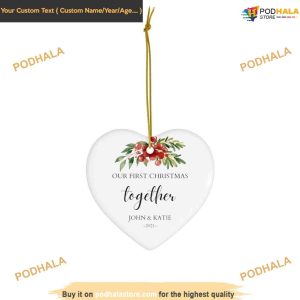 Celebrating Our First Christmas Ornament, Personalized Ornament 2023