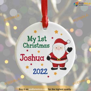 Ceramic Decoration, Baby's First Christmas Personalized Gift