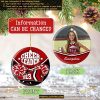 Cheerleader Christmas Ornament Custom Photo, Team Gift, Pom Pom Girl