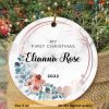 Cherishing Baby's First Christmas, Personalized Ornament