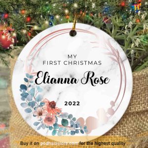 Cherishing Baby's First Christmas, Personalized Ornament