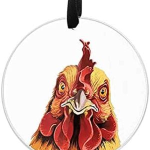 Chicken Christmas Tree Hanging Ornament, Family Tree Decoration
