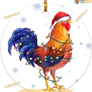 Chicken Christmas Tree Ornament Friends Christmas Ornaments
