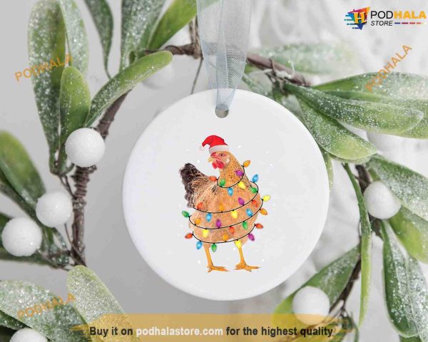 Chicken Family Christmas Ornaments Home Sweet Home