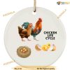 Chicken Lover's Christmas Ornament, Funny Christmas Ornaments