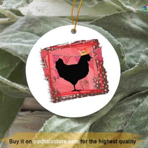 Chicken Lover's Ornaments Family Christmas Tree Ornaments