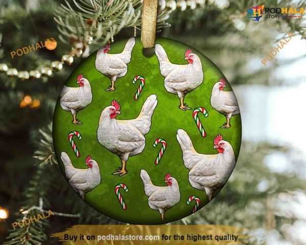 Chicken Themed Christmas Ornaments Family Christmas Ornaments