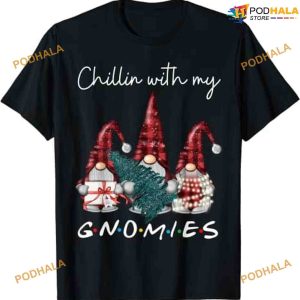 Chillin With My Gnomies Christmas Tree Shirt