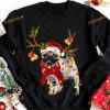 Chistmas Raindeer Pug Merry Christmas Shirt, Gift For Pug Lover