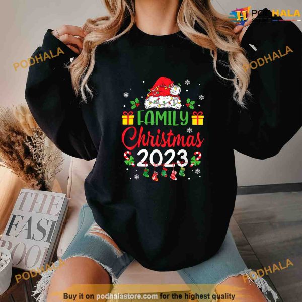 Christmas 2023 Family Matching Outfits Team Santa Elf Squad Shirt