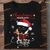 Christmas Begins With Christ Cat With Holy Bible Shirt, Jesus For Christmas Gift