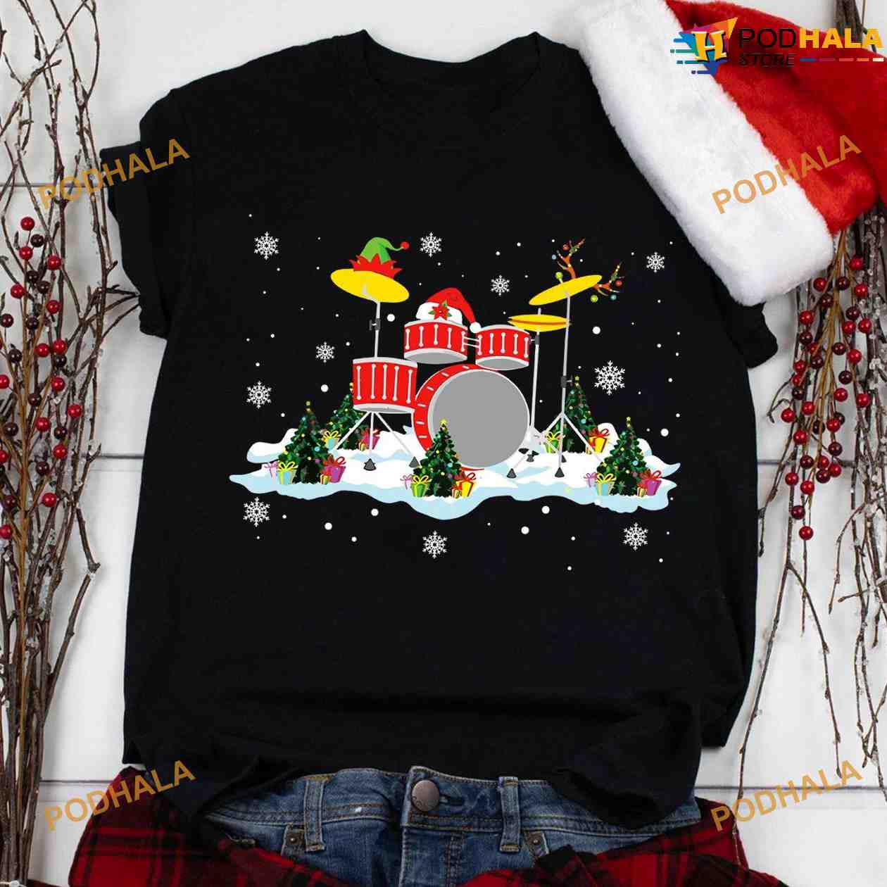 Christmas Day And Drum Christmas Day Shirt, Gift For Drummers Christmas Day And Drum Christmas Day Shirt, Gift For Drummers