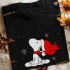Christmas Day Snoopy Wearing Santa Hat Xmas Shirt