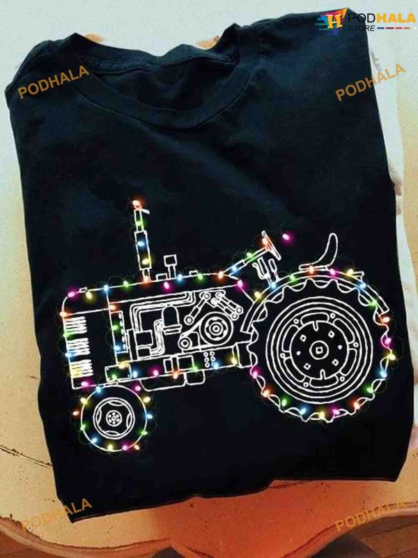Christmas Decoration Tractor Christmas Day Shirt, Gift For Tractor Driver