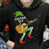 Christmas Elf Guitar Shirt, Gift For Guitar Lover Guitar Elf