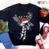 Christmas Giraffe Decoration Christmas Day Shirt, Giraffe Wearing Christmas Hat Tee