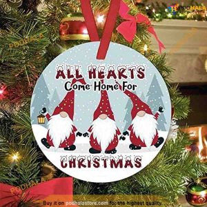 Christmas Gnomes Ceramic Ornament, Friends Christmas Ornaments