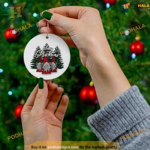 Christmas Gnomes Design Ornament, Merry Christmas, Personalized Family Ornaments