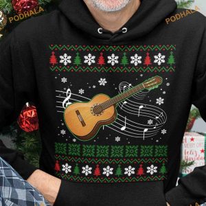Christmas Guitar Gift, Gift For Guitar Aholic Shirt