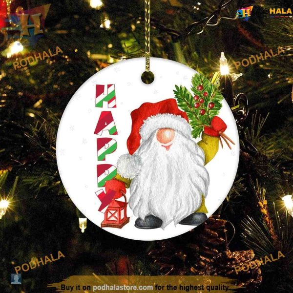 Christmas Happy Gnomes Ornament, Family Christmas Ornaments