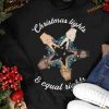 Christmas Lights And Equal Rights Star Hand Sign Shirt
