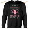 Christmas Lights And Reproductive Rights Uterus Shirt