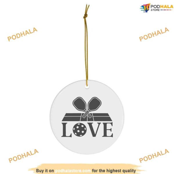 Christmas Love Pickleball Ornament, Personalized Family Ornaments