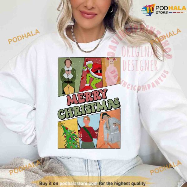 Christmas Movie Friends Design Grinch Christmas Shirt
