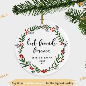 Christmas Ornament For Friend, Best Friends Forever Ornament