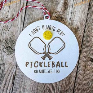 Christmas Pickleball Player Ornament, Custom Family Ornaments