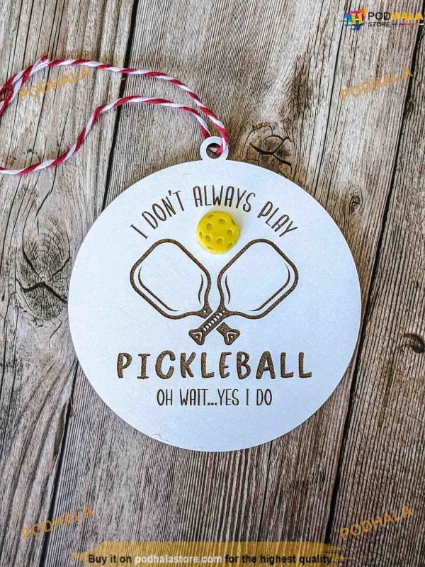 Christmas Pickleball Player Ornament, Custom Family Ornaments