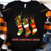 Christmas Stocking Saxophone Music Happy Christmas Wishes Shirt