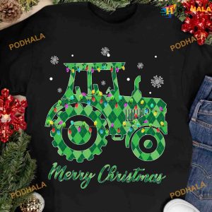 Christmas Tractor Christmas Merry Christmas Shirt