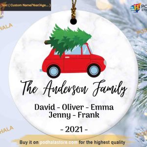 Christmas Tree Ornament, Custom Family Ornaments