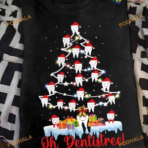 Christmas Tree Teeth Oh Dentistree Shirt, Christmas Day Gift