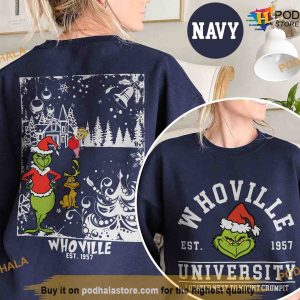 Christmas Whoville University Est 1957 Sweatshirt Grinch Christmas Hoodie 2