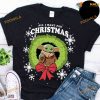 Christmas Wreath Baby Yoda All I Want For Christmas Shirt