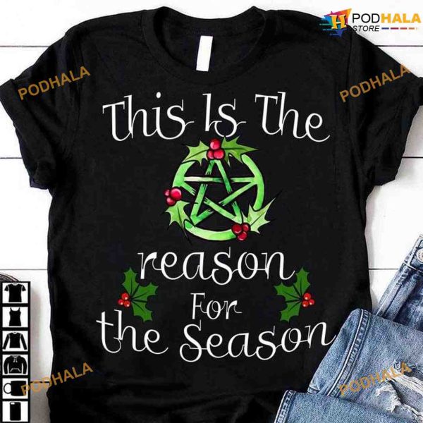 Christmas Wreath, Christmas Day Gift This Is The Reason For The Season Shirt