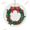 Christmas Wreath-Themed Ornament, Family Christmas Tree Ornaments