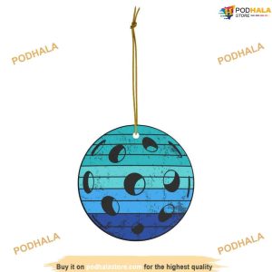 Classic Pickleball Christmas Ceramic Ornament, Family Christmas Ornaments